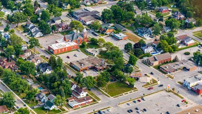 Aerial Photo of Essex Town Hall