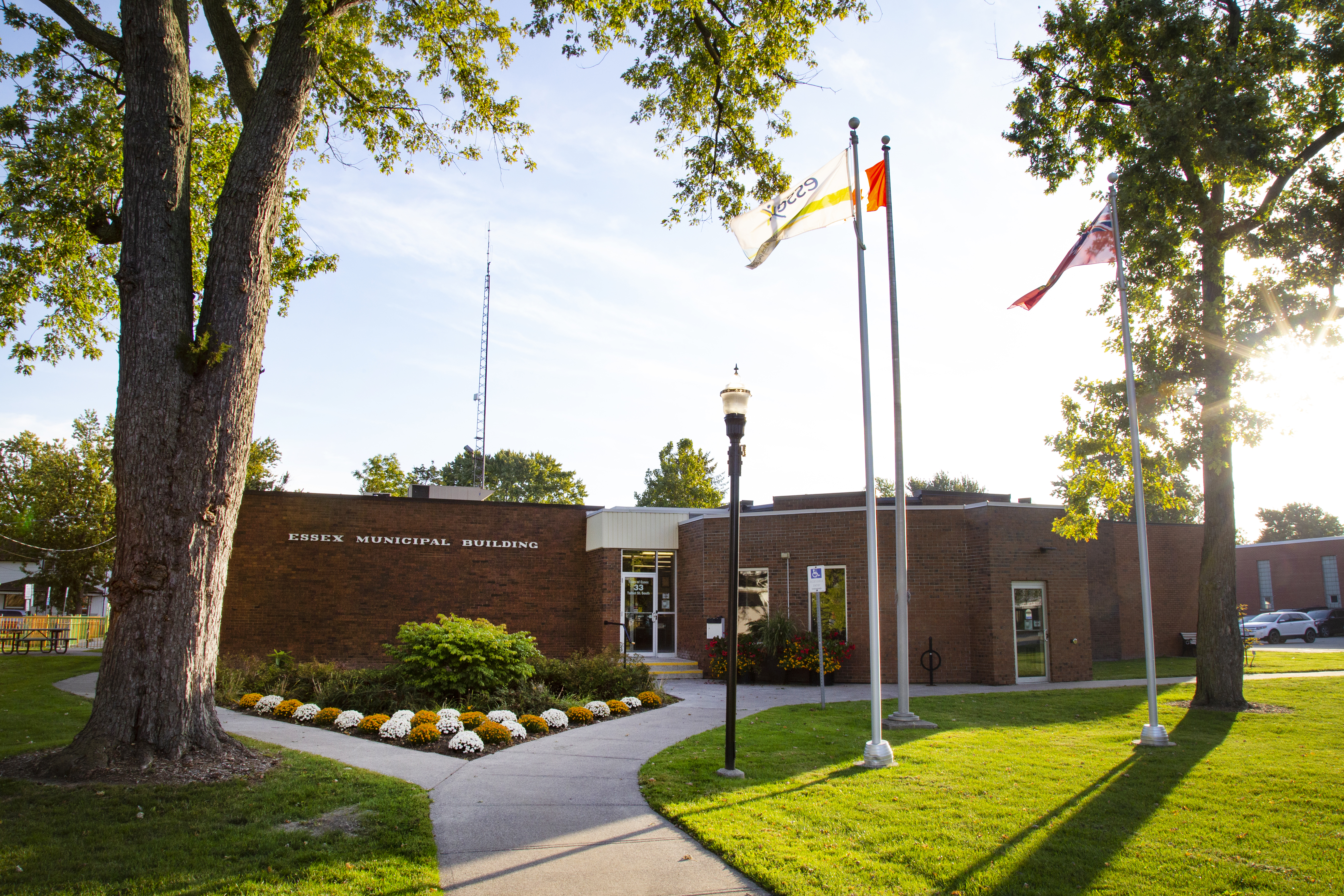 Exterior photo of the Town of Essex Municipal Building