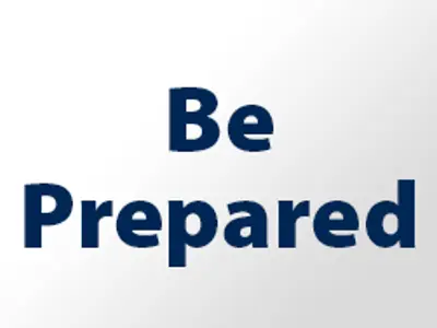 Make a plan and prepare a 72hr kit