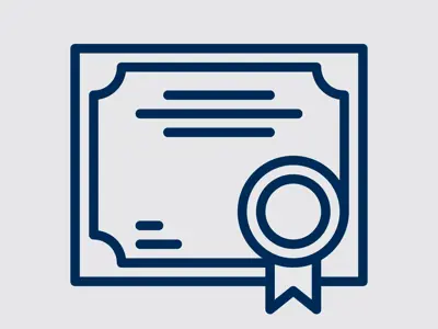 Illustration of certificate.