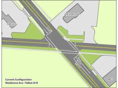 Current Configuration RBC Maidstone Ave / Talbot St N