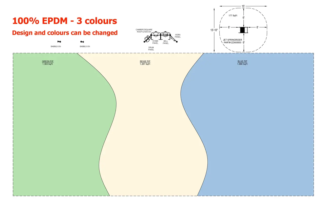 Three colour design