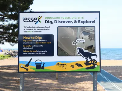 Dino Dig Site Sign
