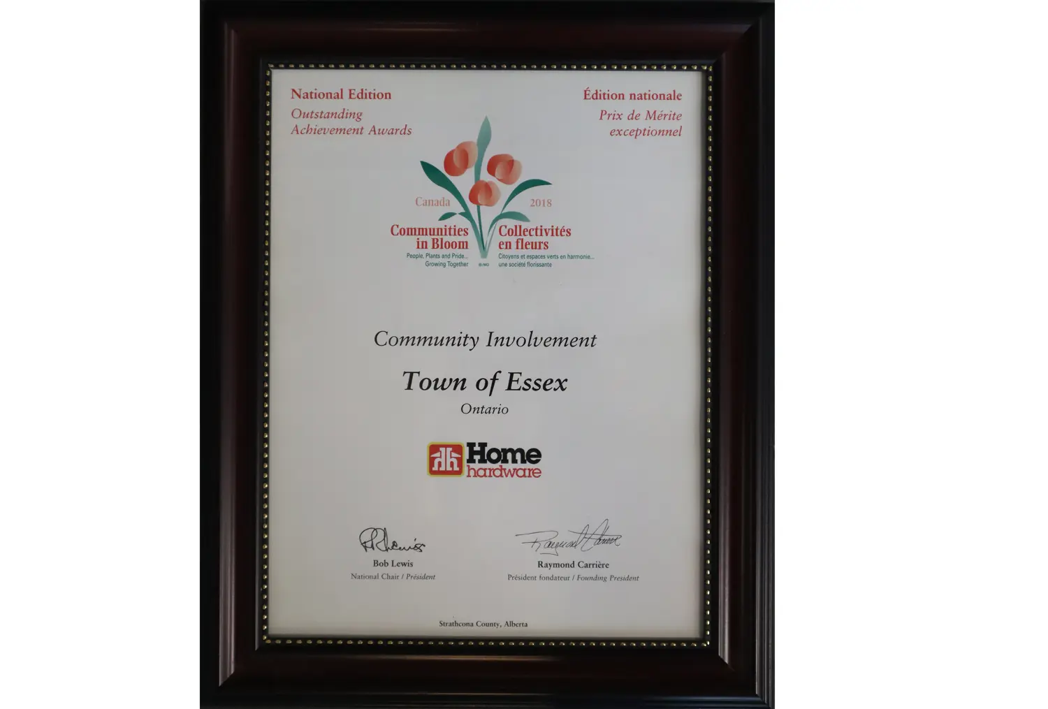 Community Involvement Award