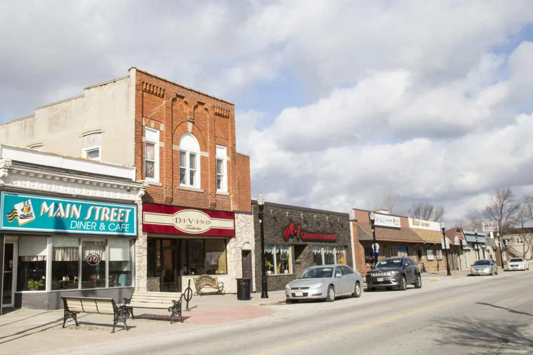 downtown storefronts